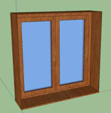 Indiamart > doors and windows > door > wooden door. Wooden Window Double Glass 3d Skp Model For Sketchup Designs Cad