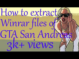 (download winrar) open gta san andreas >> game folder, double click on setup and wait for installation. How To Extract Winrar Files Of Gta San Andreas For Pc In Very Easy Way Youtube