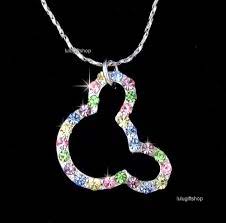 18k White Gold Plated Disney Mickey Mouse Pendant Necklace Swarovski Crystal Disney Jewelry Disney Jewelry Bracelet Mickey Mouse Jewelry