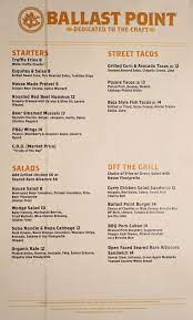 Ballast Point Long Beach Menu Ballast Point Chipotle Crema Ballast