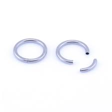 Hold both sides of the hoop using your thumb and index fingers. Sale Hoop Nose Ring With Clasp Is Stock