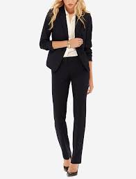 Black Collection Drew Simply Straight Pants 2 Button Jacket Womens Suits Womens Suits Business Pantsuits For Women Pants For Women