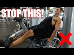 Working out or stretching muscles without warming up poses an injury risk. How To Properly Use The Leg Extension Machine For Muscle Gain Injury Prevention Youtube