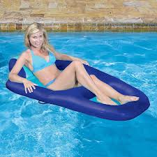Amazon Com Fabric Recliner Inflatable Pool Lounge In Blue By Aqua Leisure Toys Amp Gam Swimming Pool Floats Pool Floats Loungers Inflatable Swimming Pool