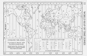 World Time Zone Conversion Chart World Time Zones Map