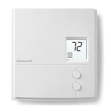 By comparison, any line voltage thermostat has thicker wires as it needs to carry more power to the heater. Honeywell Rlv3150a Digital Line Volt Thermostat Baseboard Non Programmable Honeywell Store