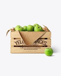 Wooden Crate With Apples Mockup In Object Mockups On Yellow Images Object Mockups Mockup Free Psd Mockup Psd Mockup