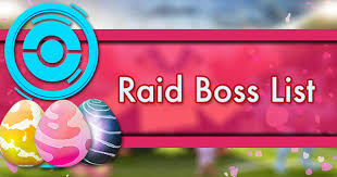 Raid Boss List Pokemon Go Wiki Gamepress