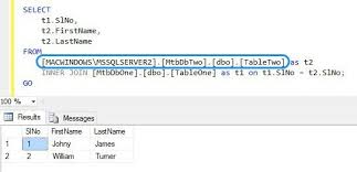 Joining Tables From Databases On Different Sql Servers Sql Server Sql Server