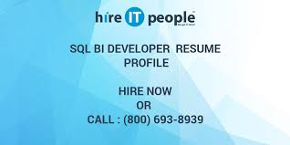 sql bi developer resume profile hire