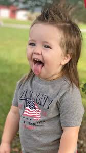 The mullet hairstyle is great for people with rounder faces, or who want to play up their eyes or cheekbones as a focal feature. National Top 10 Kids Mullet Contest Includes One Year Old Smithville Finalist Wjle Radio
