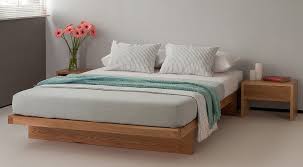 Renew your bedroom with this platform bed. Kyoto Japanese Style Bed Low Beds Natural Bed Company