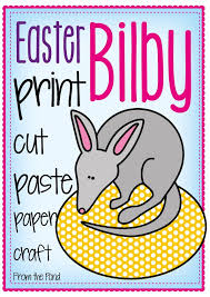 Easter Bilby On An Egg Paper Craft For An Australian Easter Easter Bilby Easter Bilby Craft Bilby Craft
