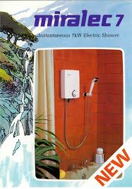 Flashbackfriday From 1978 An Electric Shower Classic The Miralec 7kw Quick Easy To Install With Separate Temp Electric Showers Mira Showers Shower Cubicles