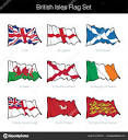 깃발을 흔들며 합니다 집합의 스코틀랜드 웨일즈 아일랜드 공화국 ...