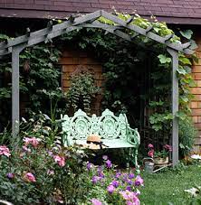 A garden shed, pergola, or trellis might offer inspiration. How To Build A Simple Entry Arbor For A Charming Front Yard Better Homes Gardens