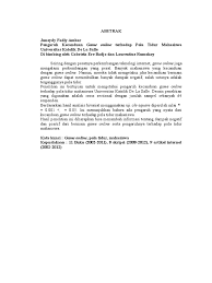 Maybe you would like to learn more about one of these? Abstrak Skripsi Game
