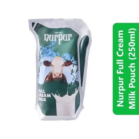 Nurpur Full Cream Milk Pouch (250ml) in Islamabad & Rawalpindi