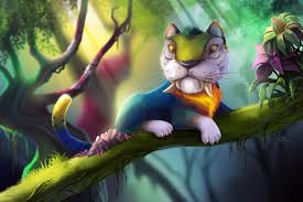 The Croods Tiger Tigers The Croods Branches Fantasy Cartoons Tiger Parrot Wallpaper Cartoon Tiger Animals Cartoon