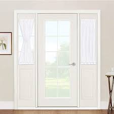 • was modern in style and hung. Amazon Com Sidelight Panels Door Window Treatments Semi Sheer Privacy Curtains For Front Door French Door With Free Tiebacks Set Of 2 30 Inch Wide X 40 Inch Long White Kitchen Dining