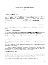 Partile se obliga, prin prezentul contract de prestari servicii, urmatoarele Model Contract Prestari Servicii