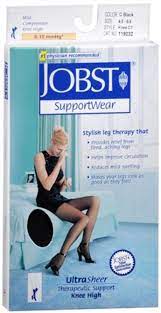 Jobst Jobst Ultrasheer 8 15mmhg Small Navy Knee High Walmart Com Knee High Stockings Aching Legs Support Stockings