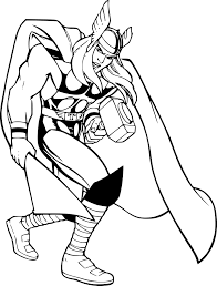 coloriage thor gratuit a imprimer fabricant de pages dent