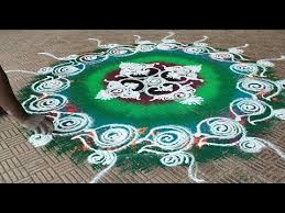 Square Shape Rangoli Design Youtube In 2020 Rangoli Designs Rangoli Ideas Beautiful Rangoli Designs