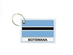 Die flagge von botswana, die 1966 während der unabhängigkeitserklärung eingeführt wurde, besteht aus einem hellblauen blatt, das in der mitte einen schwarzen querstreifen trägt. Schlusselring Schlusselanhanger Gedruckt Flaggen Flagge Fahne Botswana Bw Ebay