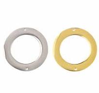304 Stainless Steel 35mm Donut Components with 2 Holes - 2 per bag
