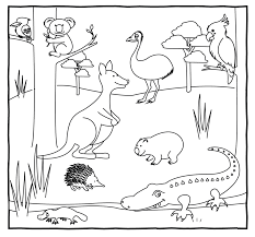 Australian Animals Coloring Page Australia Animals Australian Animals Animal Coloring Pages