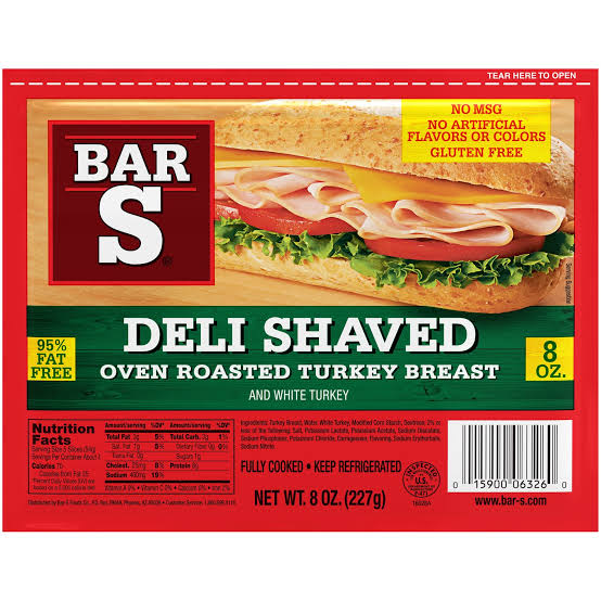 Bar-S Deli Shaved Oven Roasted Turkey Breast - Foodland