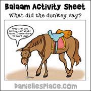 Can your kids spot the difference between these two balaam's donkey illustrations? Bible Crafts B The Resource Room