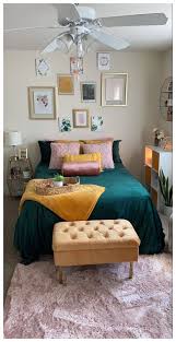 A green accent wall is easy to shape. Emerald Green Bedroom Emerald Green Room Decor Emeraldgreenroomdecor In 2021 Green Bedroom Decor Green Room Ideas Bedroom Bedroom Green