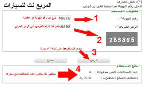استعلام عن المخالفات برقم اللوحة في السعودية بالتفصيل New View Map Projects