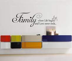 Home Is Incomplete Without A Family True Isn T It Quote Sticker Wall Art Family Wall Quotes Family Quotes Vinyl