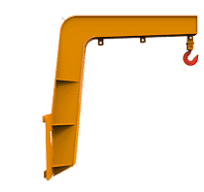Forklift Carriage Mounted Jib Attachment F-CNJ,Forklift ...
