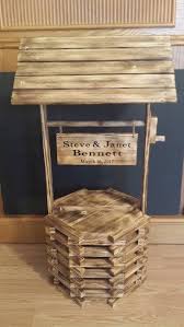 Wedding Wishing Well With Personalized Vinyl Sign Wedding Card Holder Card Box Wishing Well Rusti Card Box Wedding Wishing Well Wedding Wedding Card Holder