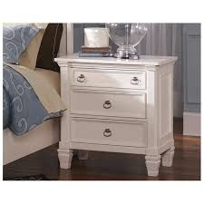 Shop nightstands from ashley furniture homestore. Ashley Furniture Prentice Contemporary 3 Drawer Wood Nightstand In White B672 93