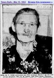 Sarah Elizabeth Bartlett Vess (1883-1963)