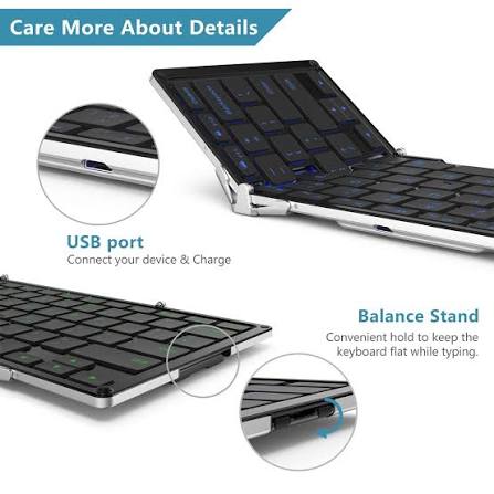 iClever-BK05-Foldable-Keyboard-Manual-Pairing-Folding-and-Troubleshooting-Guide-Fig-2