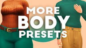 You can see it a little in the photo above. More Body Presets You Need In Game The Sims 4 Youtube