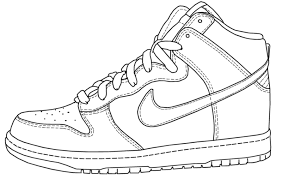 Nike logo coloring sheet pages unique for shoes with shoe page air 5. Sneaker Coloring Pages Coloring Home