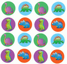 dinosaur mini chart stickers