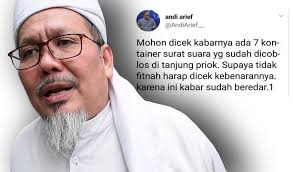 Tengku zulkarnain masuk rs setelah dinyatakan positif corona. Wasekjen Mui Dilaporkan Relawan Jokowi Terkait Hoax Surat Suara