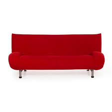 Dreisitzer couch polster design sofa 3er sitz sofas zimmer metall beige luxus. Red Fabric Sofa By Rolf Benz For Sale At Pamono