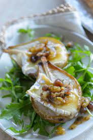 Roasted Pears With Camembert Recipe Recipes Pear Recipes Cooking Recipes
