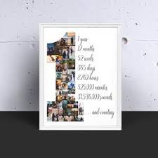 1st Anniversary Anniversary Photo Collage Anniversary Gift For Boyfriend Anniversary Gift For Girlfriend First Anniversary Mothers Day In 2020 Anniversary Photos Wedding Anniversary Surprises 1st Anniversary
