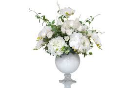 Use our beautiful artificial flowers to brighten up your home all year round. White Silk Wedding Centerpiece Preserved Floral Arrangements Silk Flowers
