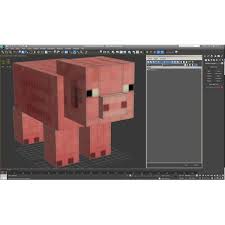 Minecraft Pig 3d Model In 2020 Minecraft Pig Minecraft 3d Model